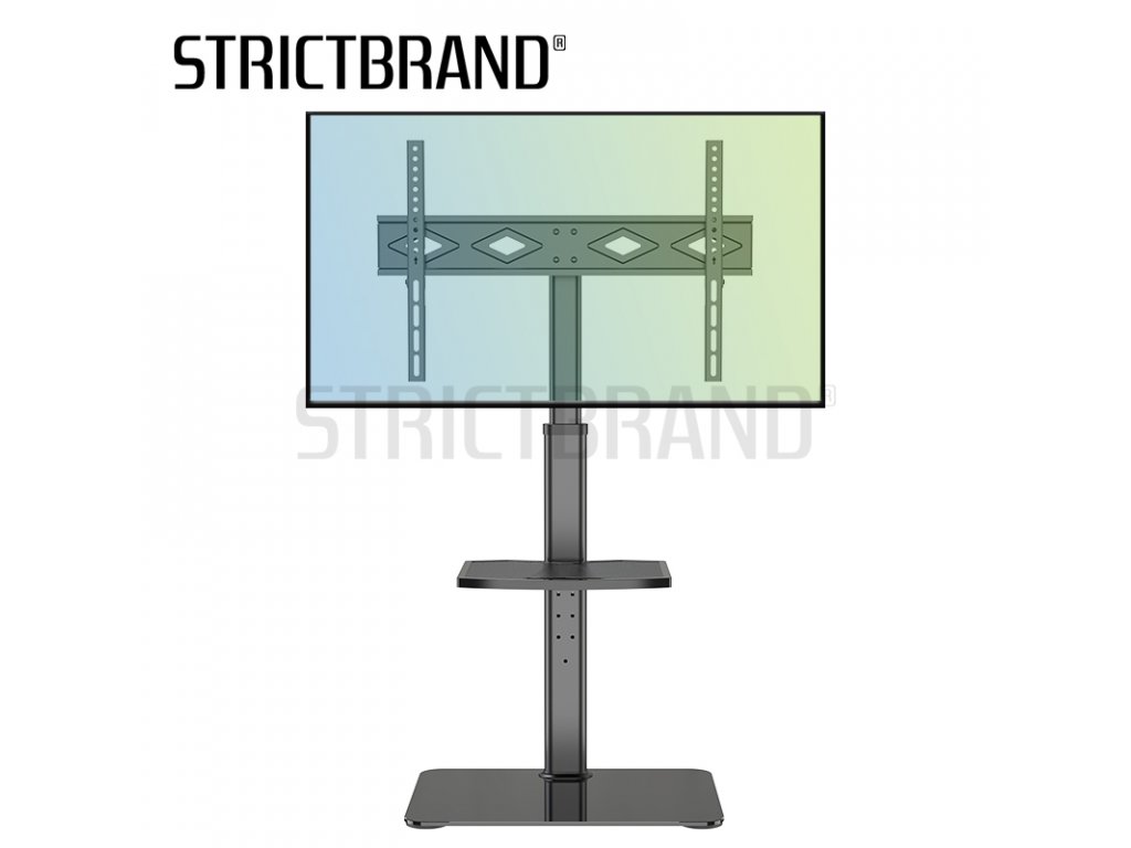 STRICT BRAND Z65 Podlahový TV stojan s úhlopříčkou 32"- 65"nosnost 40 kg