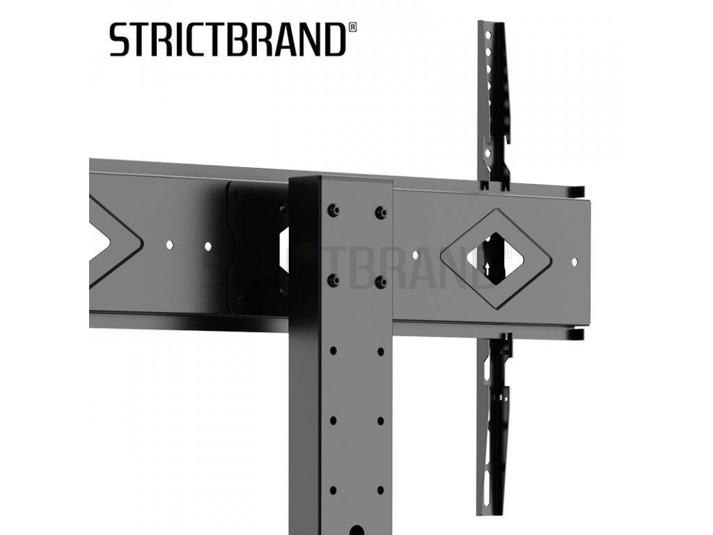 STRICT BRAND Z75 Podlahový mobilní TV stojan pro TV s úhlopříčkou 50"-85" nosnost 50 kg