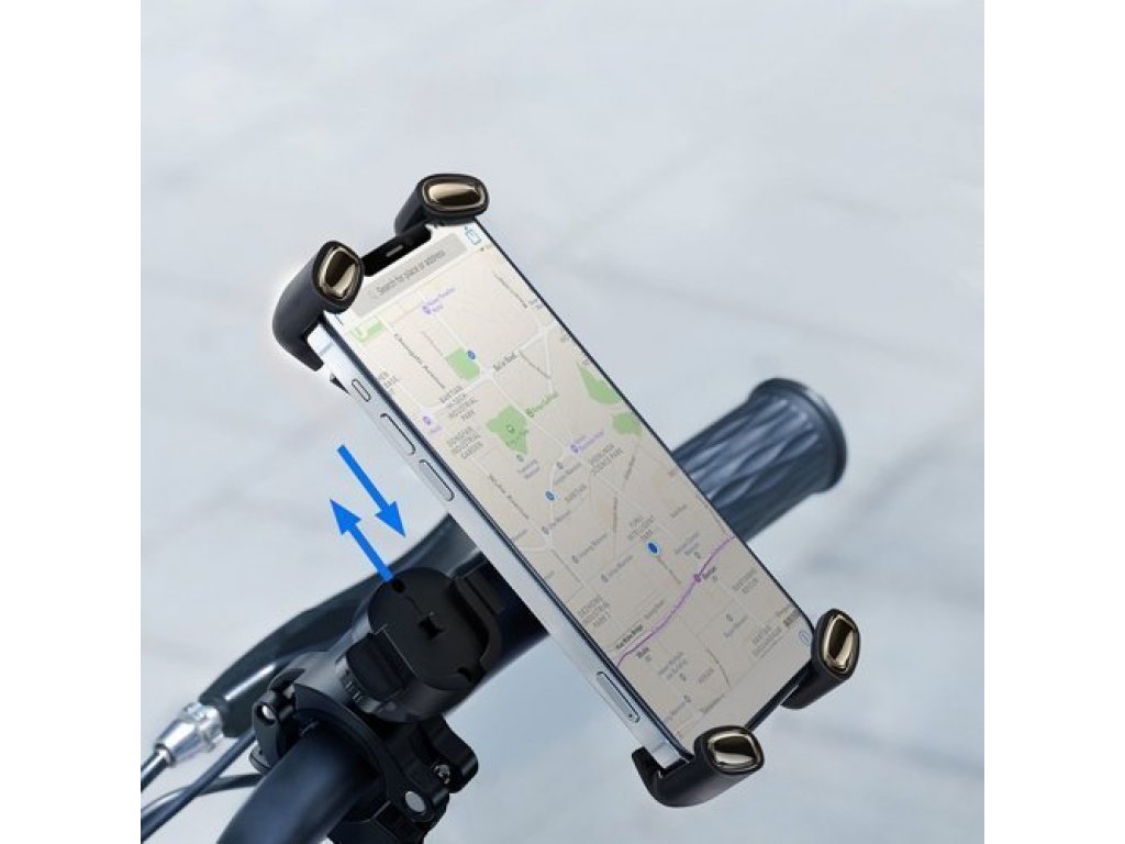SUQX-01 univerzálny držiak telefónu na bicykel na riadidlá čierny