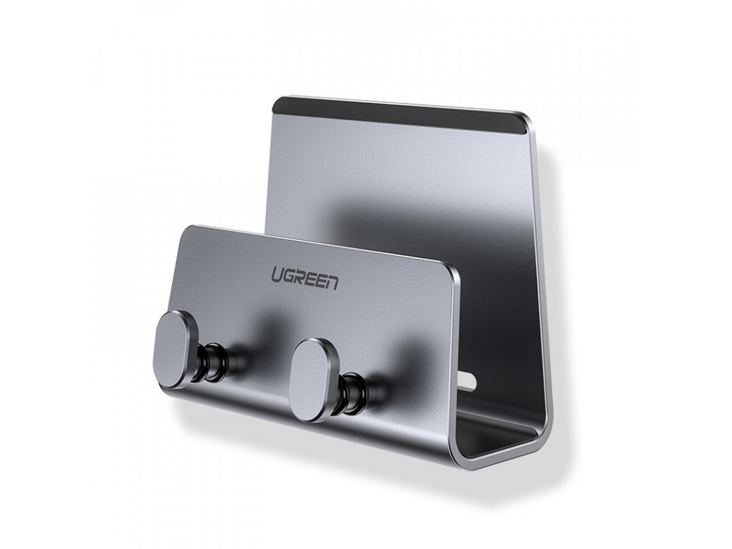 Ugreen kovový nástěnný držák pro smartphone tablet černý (LP193)