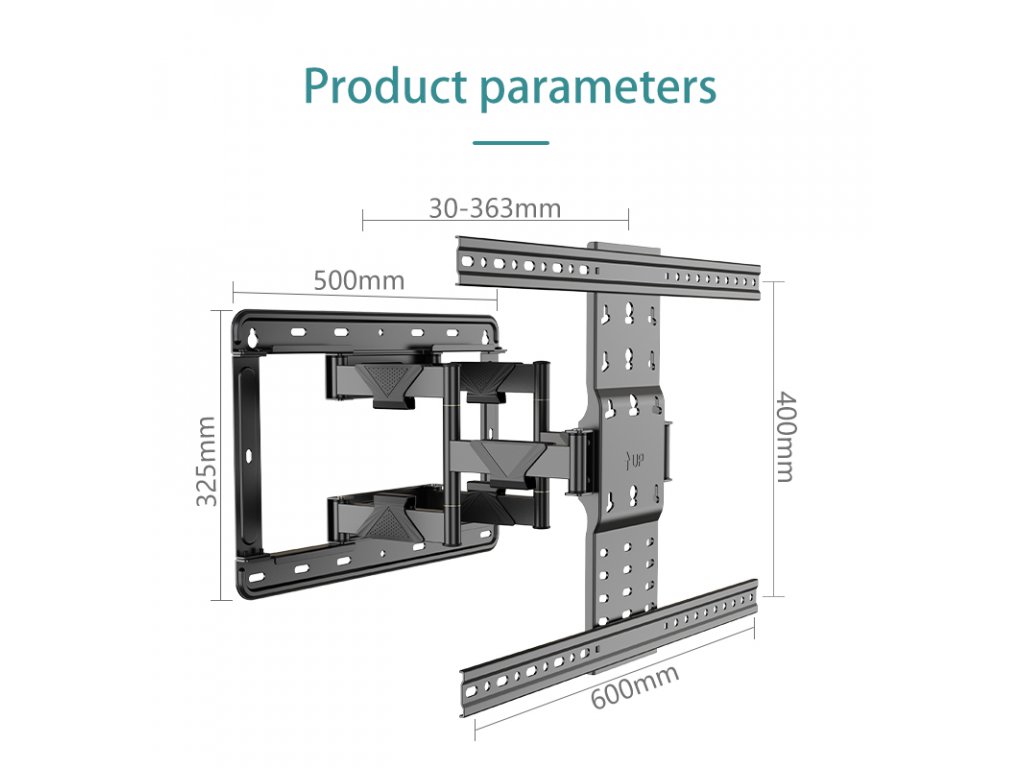 UT75 suport rotativ extensibil pentru televizor 55"- 75"