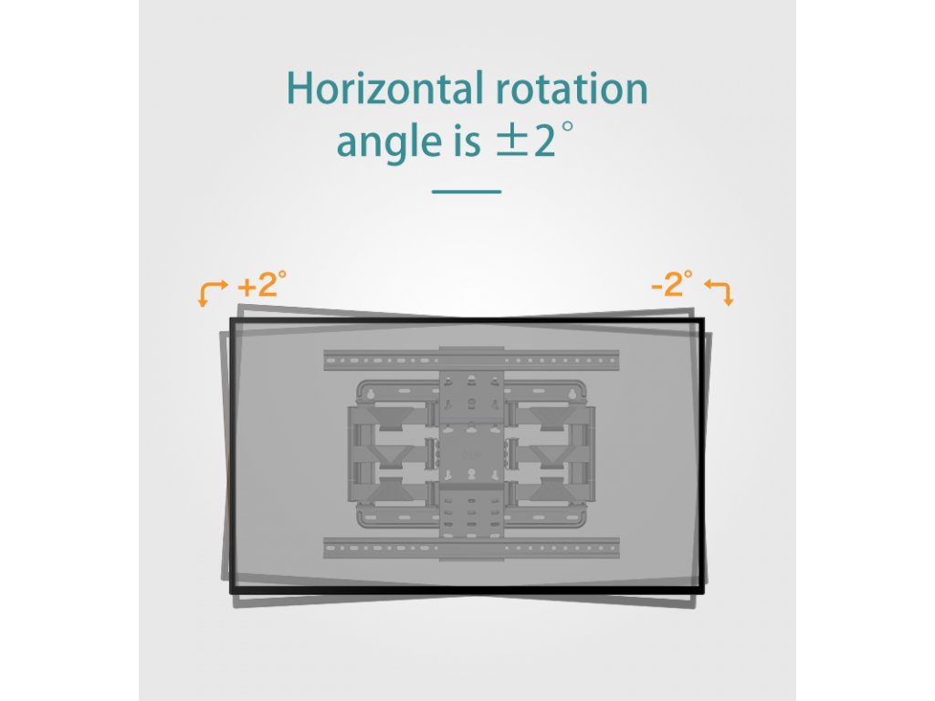 UT75 kihúzható forgatható konzol 55"-75" TV-hez