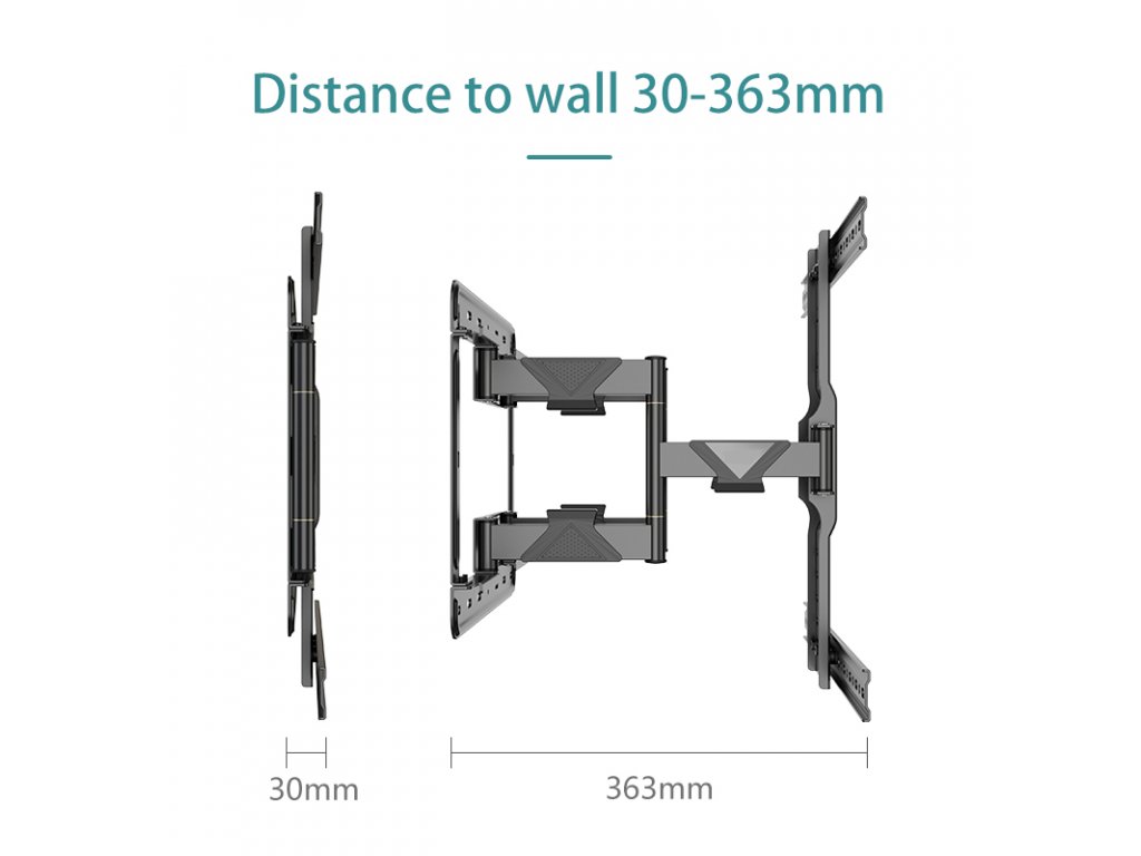 UT75 suport rotativ extensibil pentru televizor 55"- 75"