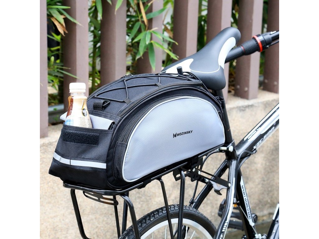 WBB1BK Cyklistická taška na nosič s páskem přes rameno 13L černá