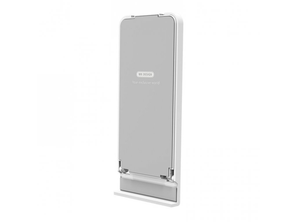 WK Design skladací stolový stojan pre telefón tablet biely (WA-S35 white&amp;silver)