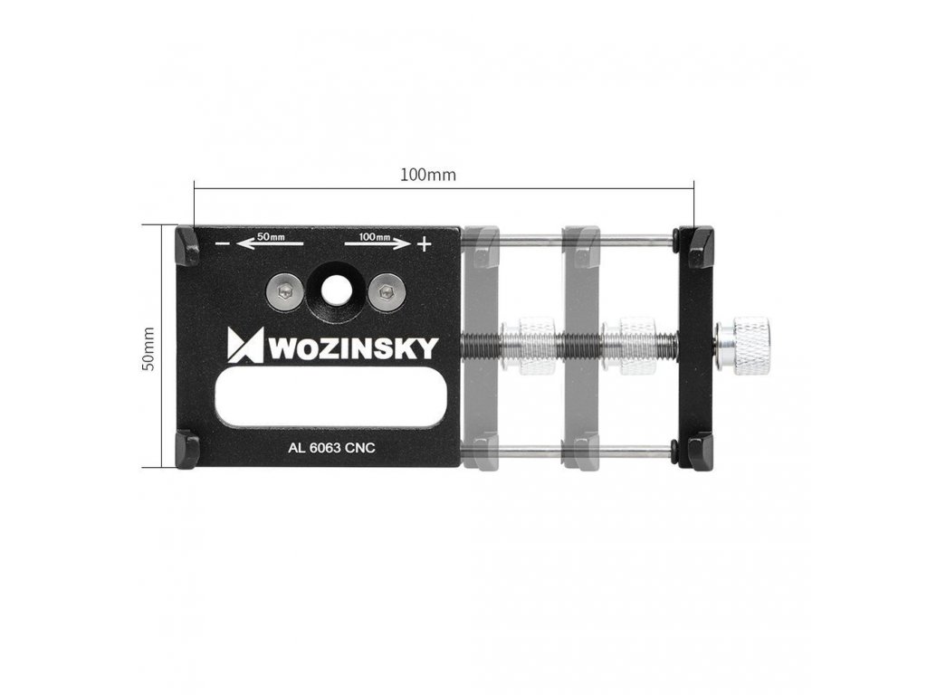 Wozinsky kerékpáros telefontartó kormányrögzítővel Fekete (WBHBK1)