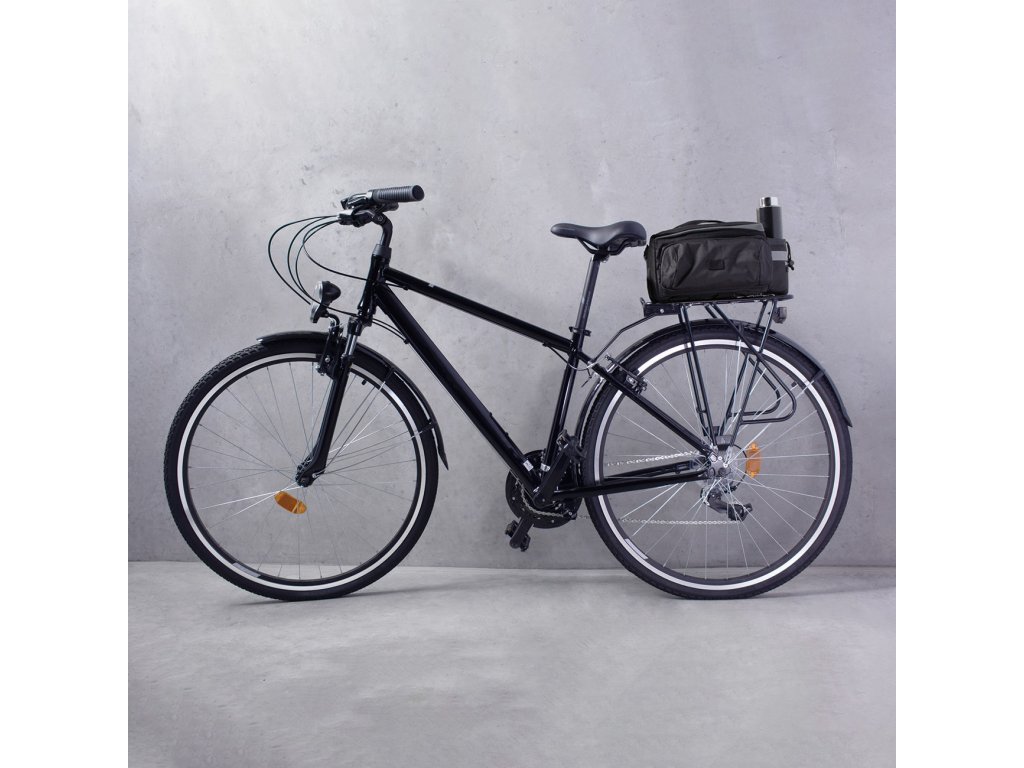Czarna torba rowerowa Wozinsky 6l z paskiem na ramię (WBB3BK)