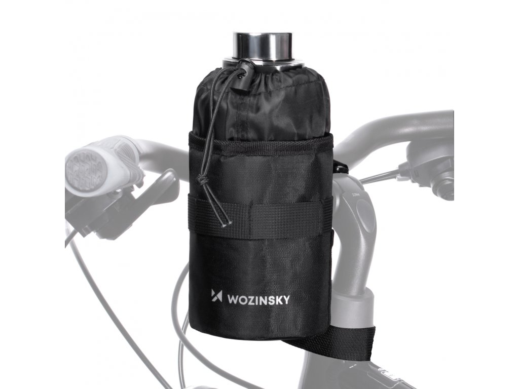 Wozinsky Thermo torba za plastenko 1l / plastenka za kolo ali skuter črna (WBB35BK)