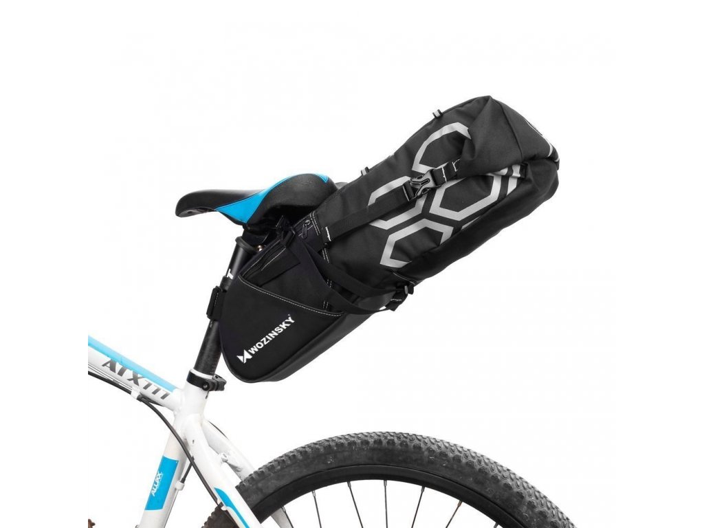 Wozinsky Velká cyklistická taška pod sedátko 12 L černá (WBB9BK)
