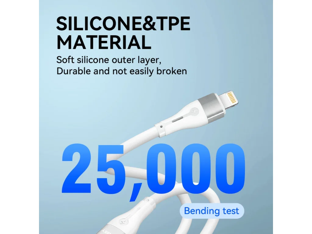 WSTCL2 Rychlenabíjecí kabel Wozinsky Lightning/USB-C 27 W 2 m bílý