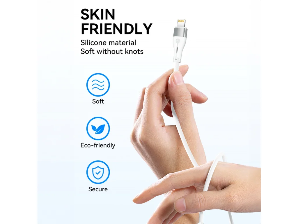 WSTCL2 Rychlenabíjecí kabel Wozinsky Lightning/USB-C 27 W 2 m bílý