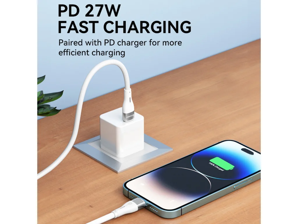 WSTCL2 Rychlenabíjecí kabel Wozinsky Lightning/USB-C 27 W 2 m bílý