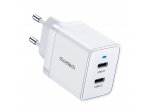 Choetech 2xUSB-C PD 40W încărcător alb (Q5006-EU)