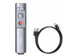 Baseus Orange Dot Laser Pointer Telecomandă pentru prezentare PC cu baterie încorporată în gri (WKCD000013)