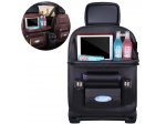 Organizator pentru scaunul auto raft pliabil mini organizator de scaun auto negru