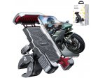 Wozinsky Metal blindat de metal pentru telefon / Scooter / Suport pentru motociclete negru (WBHBK4)