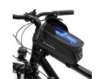 Wozinsky Geantă pentru cadru de bicicletă 1,7l capac de telefon negru WBB28BK