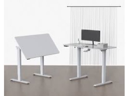 121D-WD Elektrický počítačový naklápěcí stůl  s nastavitelnou pracovní plochou, od roviny do 90°