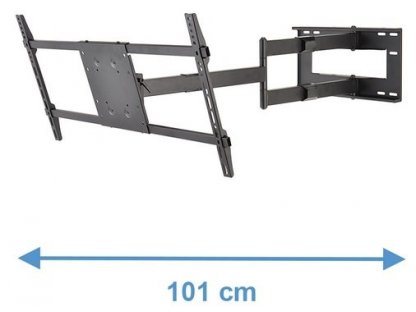 502XXL profesionalni najdaljši nosilec TV na trgu 101cm črn 50kg