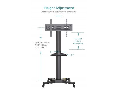 AF70B Suport TV mobil 32"-65" capacitate 30 kg