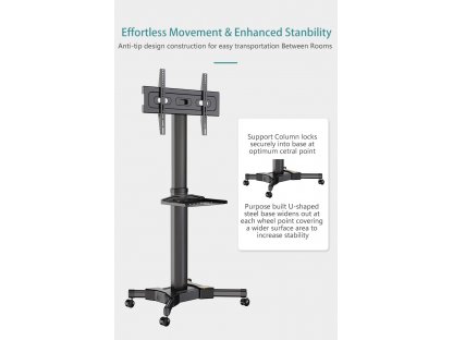 AF70B Mobilno TV stojalo 32"-65" nosilnost 30 kg