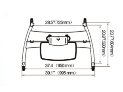 AVA1800-70 Prezentační stojan 55''–90'' nosnost 90,9 kg