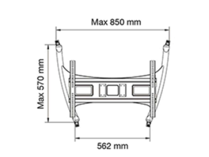 AVA50 Stojan na TV 32''–70'' nosnost 45,5 kg