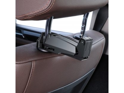Baseus uchwyt samochodowy na tylne siedzenie uchwyt samochodowy na telefon 4,0''-6,5'' na zagłówek czarny (SUHZ-A01)