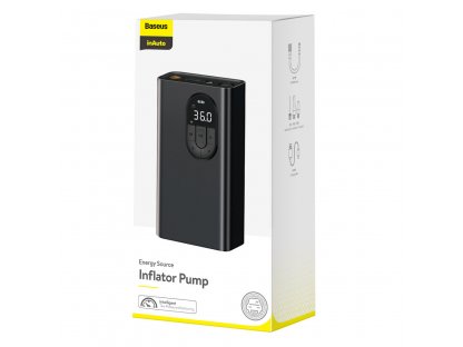 Baseus mini autó kompresszor pumpa 2500mAh 54W akkumulátorral fekete (CRNL040001)