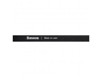 Baseus Rainbow Circle Velcro Straps Velcro Cable Organizer 3m Czarny (ACMGT-F01)