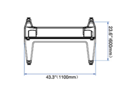 D350 Mobilní TV stojan 75''–100'' nosnost 136,4 kg