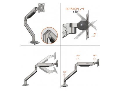 DS150 Állítható monitortartó 17-35" 10 kg fekete