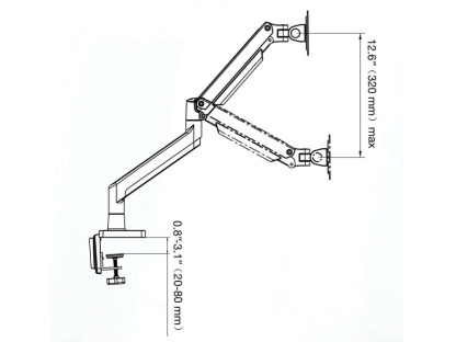 G40 Stolní držák na monitor 22''–40'' nosnost 2–15 kg