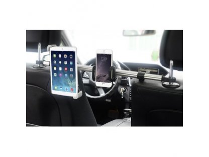 H55-47 Uniwersalny uchwyt samochodowy na tablet i telefon komórkowy między siedzeniami