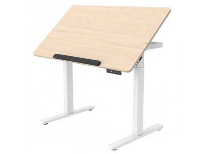HED122F biały Elektryczne biurko biurowe z regulacją wysokości i kąta nachylenia