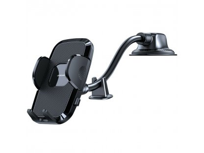Joyroom autós telefontartó rugalmas karral a műszerfal szélvédőjére fekete (JR-ZS259)