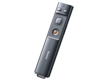 Laser prezentér Baseus Orange Dot s funkcí AI – šedý