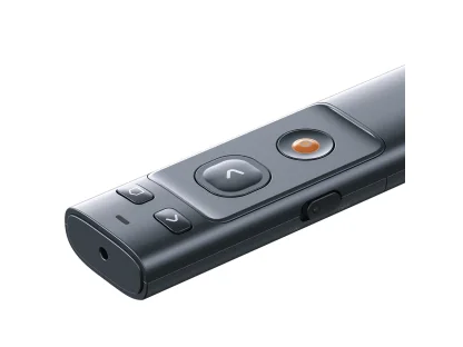 Laser prezentér Baseus Orange Dot s funkcí AI – šedý
