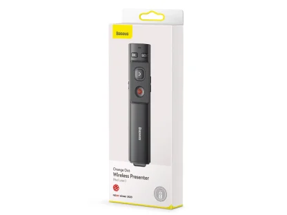 Laser prezentér Baseus Orange Dot s funkcí AI – šedý