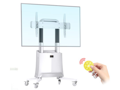 NB G100 Motorizovaný TV stojan 75–120'' nosnost 90,9 kg bílý
