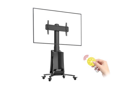 NB G85 Motorizovaný TV stojan 55–85'' nosnost 45,5 kg bílý