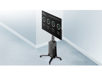 NB G85 Motorizovaný TV stojan 55–85'' nosnost 45,5 kg bílý