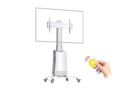 NB G85 Motorizovaný TV stojan 55–85'' nosnost 45,5 kg bílý