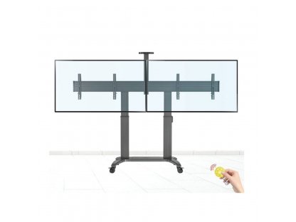 NB T75-2A 2 Stojak TV na kółkach 55-75" (x2) udźwig 136,4 kg