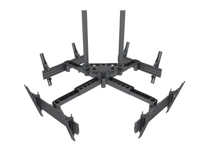 SB-LCM4UHD Stropní držák pro 4 obrazovky 50–75'' nosnost 45 kg (x4)