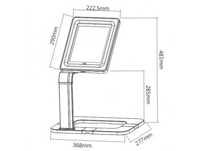 SB15-02 univerzální stojan na tablet iPad a Samsung