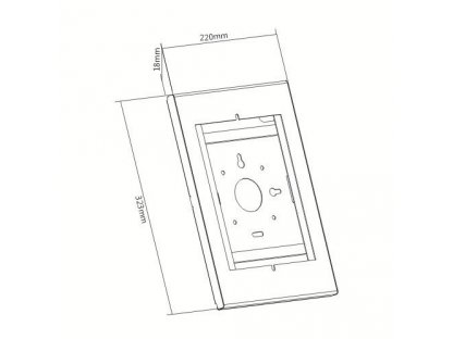 SB32W ochranná tabletová skříň na stěnu pro  9,7 "/ 10,2" iPad, 10,5 "IPAD AIR / IPAD PRO, 10,1" SAMSUNG GALAXY TAB A