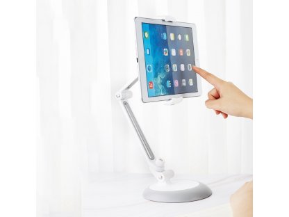 Składany stojak na telefon lub tablet (wyświetlacz od 4'' do 10'') biały (RL-CH10 biały)