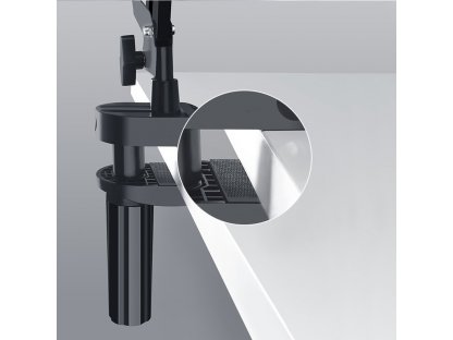 Skládaný stolní držák na tablet nebo telefon černo-šedý (50394)