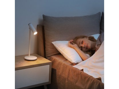 Stolní bezdrátová LED lampa s akumulátorem 1800 mAh bílá (DGIWK-A02)